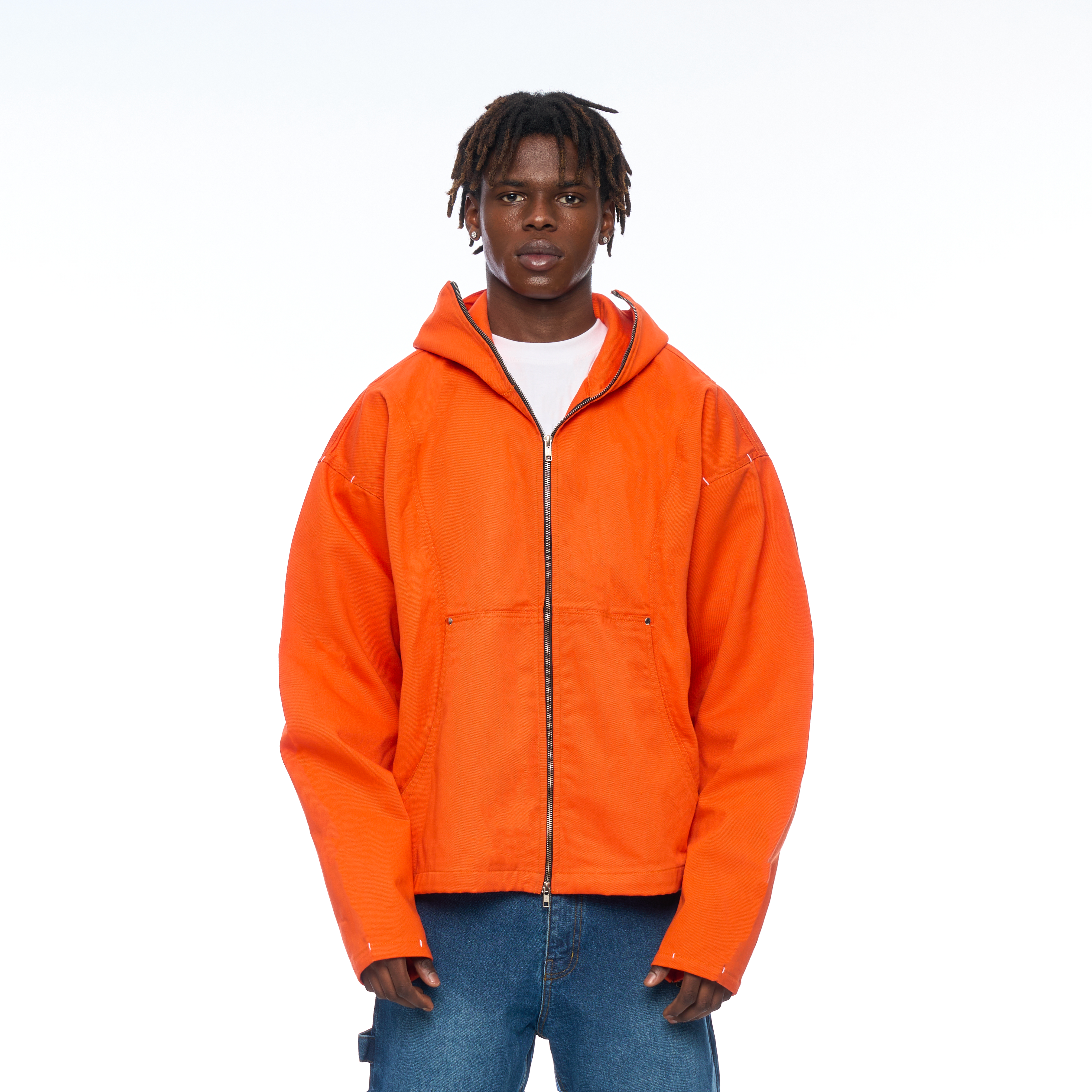 Ninja Denim Jacket Orange