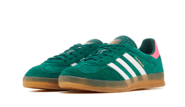 Adidas Gazelle Indoor verde collegiale rosa lucido