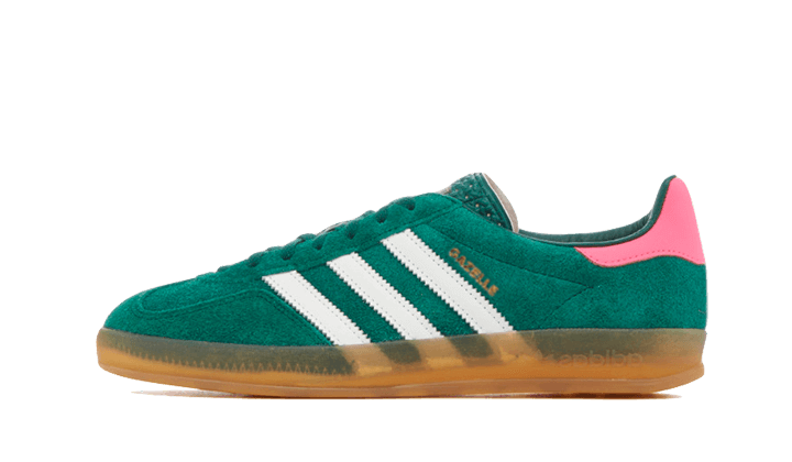 Adidas Gazelle Indoor verde collegiale rosa lucido