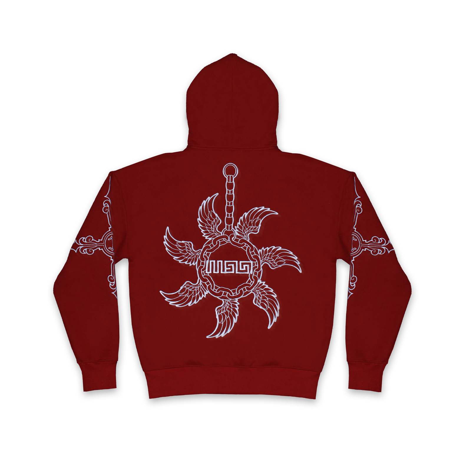 Mon Elysee Unchain Hoodie Deep Red - Addtocart®