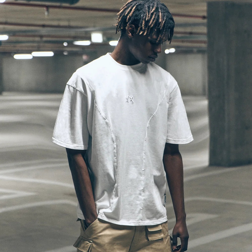 Crossy Studios White Monochrome Tee