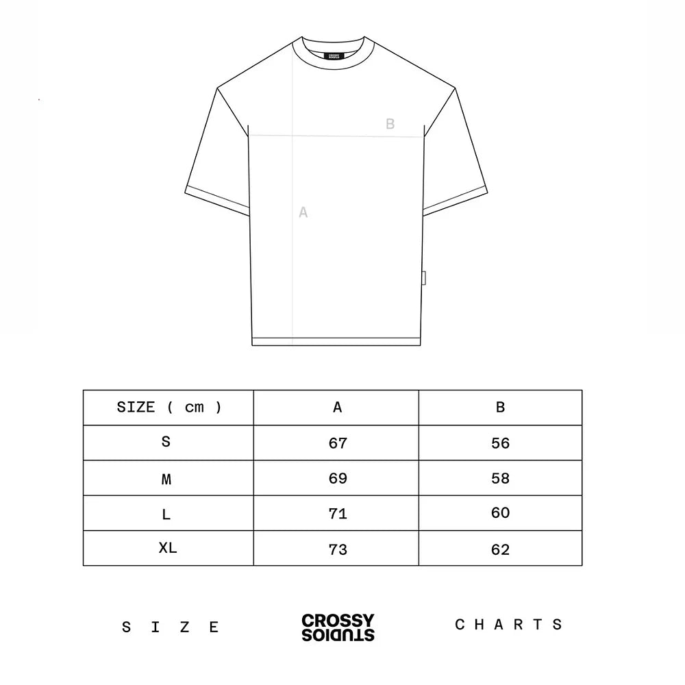 Crossy Studios White Monochrome Tee