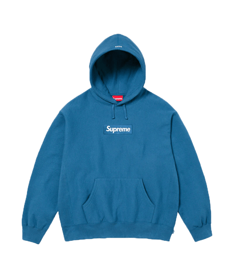 Supreme Box Logo Hoodie Blue - Addtocart®