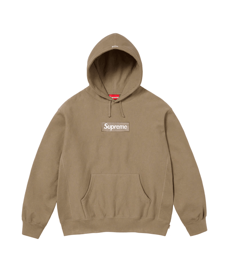 Supreme Box Logo Hoodie Dark Sand - Addtocart®