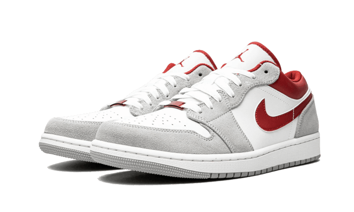 Air Jordan 1 Low SE Light Smoke Grey Gym Red - Addtocart®