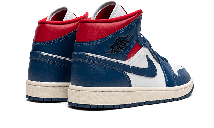 Air Jordan 1 Mid French Blue Gym Red - Addtocart®