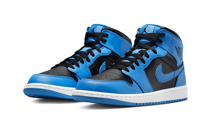 Air Jordan 1 Mid University Blue Black - Addtocart®