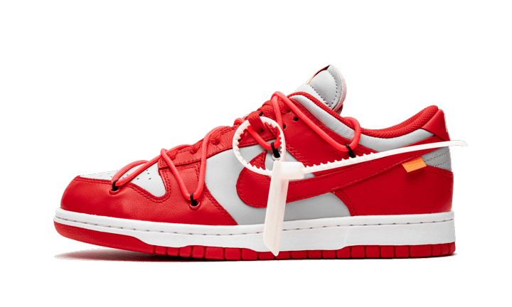 Nike Dunk Low Off-White University Red - Addtocart®