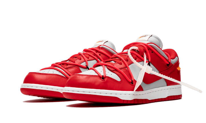 Nike Dunk Low Off-White University Red - Addtocart®