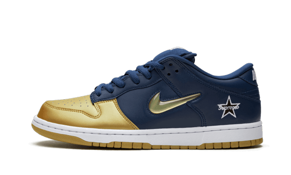 Nike SB Dunk Low Supreme Jewel Swoosh Gold - Addtocart®