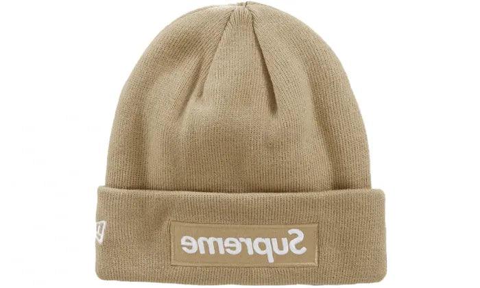 Supreme New Era Box Logo Beanie Dark Sand - Addtocart®