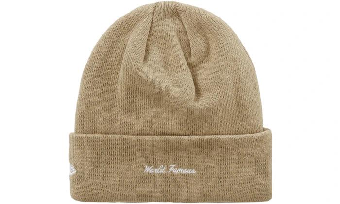 Supreme New Era Box Logo Beanie Dark Sand - Addtocart®