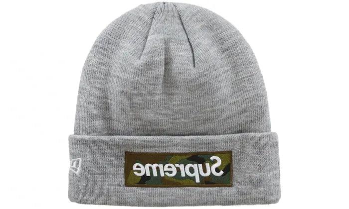 Supreme New Era Box Logo Beanie Heather Grey - Addtocart®