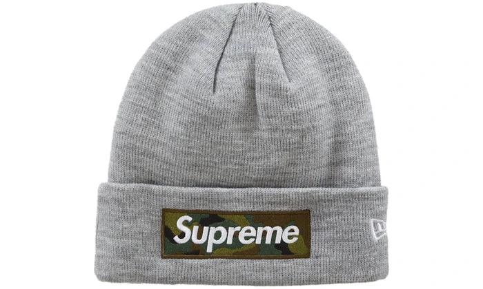Supreme New Era Box Logo Beanie Heather Grey - Addtocart®